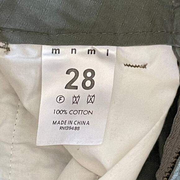 MNML VINTAGE CARGO PANTS OLIVE COTTON SIZE 28 - Picture 9 of 9